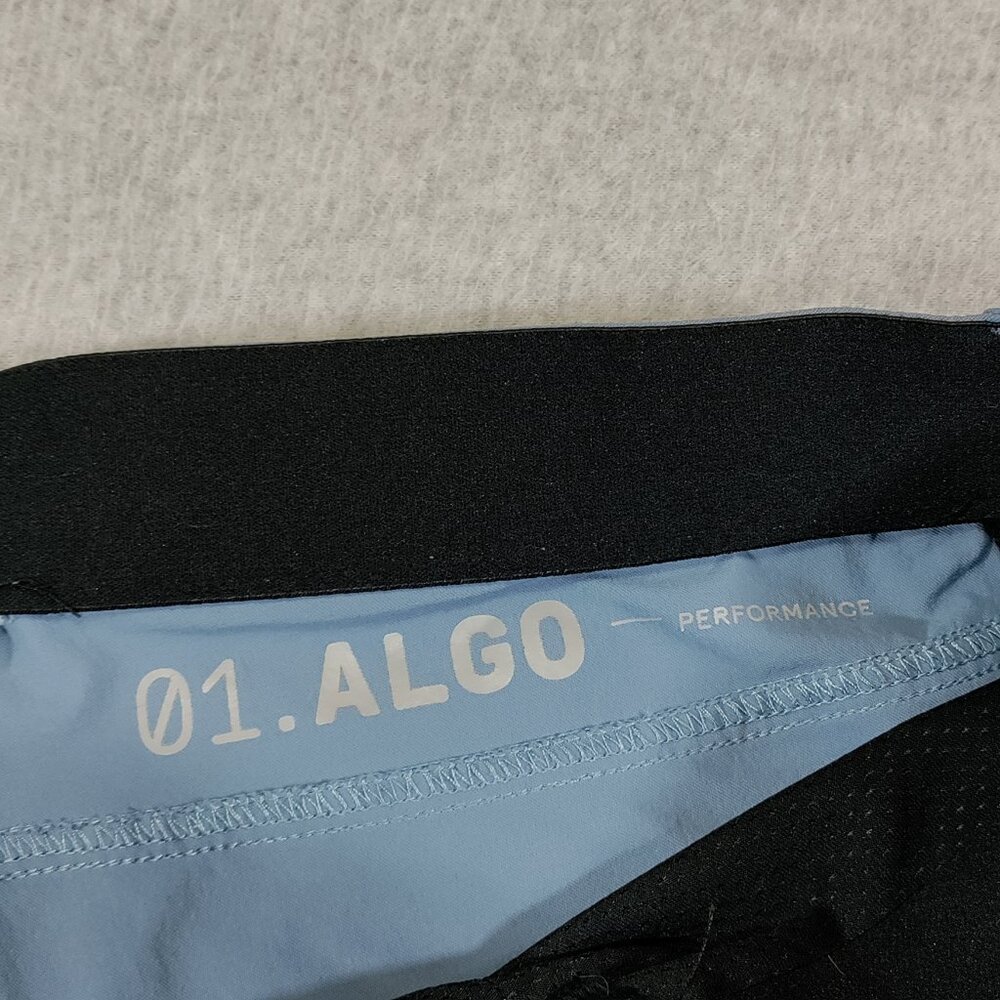 01.ALGO Shorts Men 32x6 Blue Solid Nylon Spandex Performance Golf Shorts - Picture 3 of 6